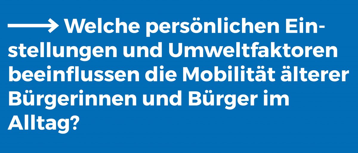 Reallabor für nachhaltige Mobilitätskultur - Mobilität und Alltagsaktivität